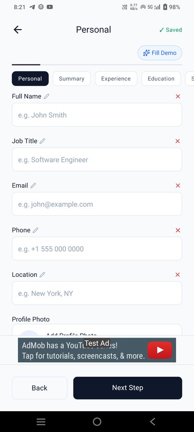 Resume Preview